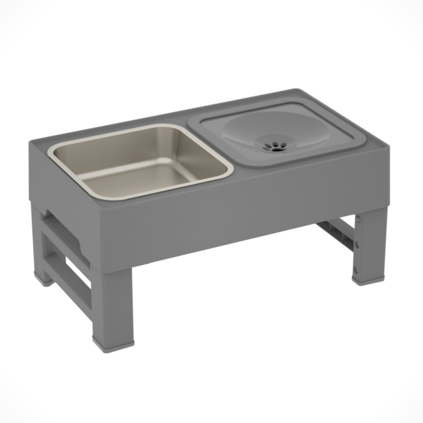 Verstelbare Voer- en Waterbak | Verstelbaar van 9cm tot 29cm